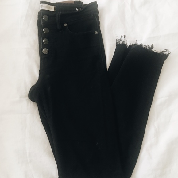 Madewell Denim - Madewell 9” rise button fly denim jean- black